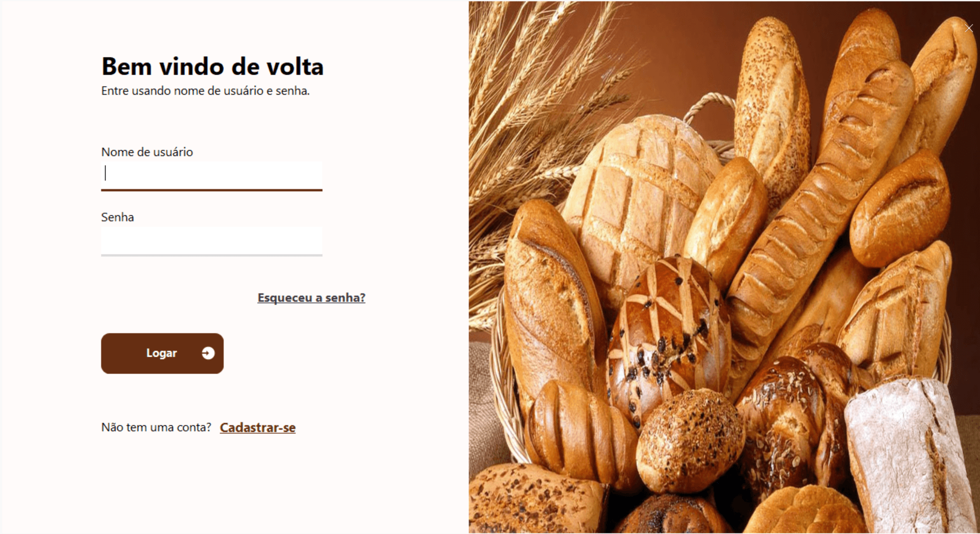 Capa do projeto SB Padaria