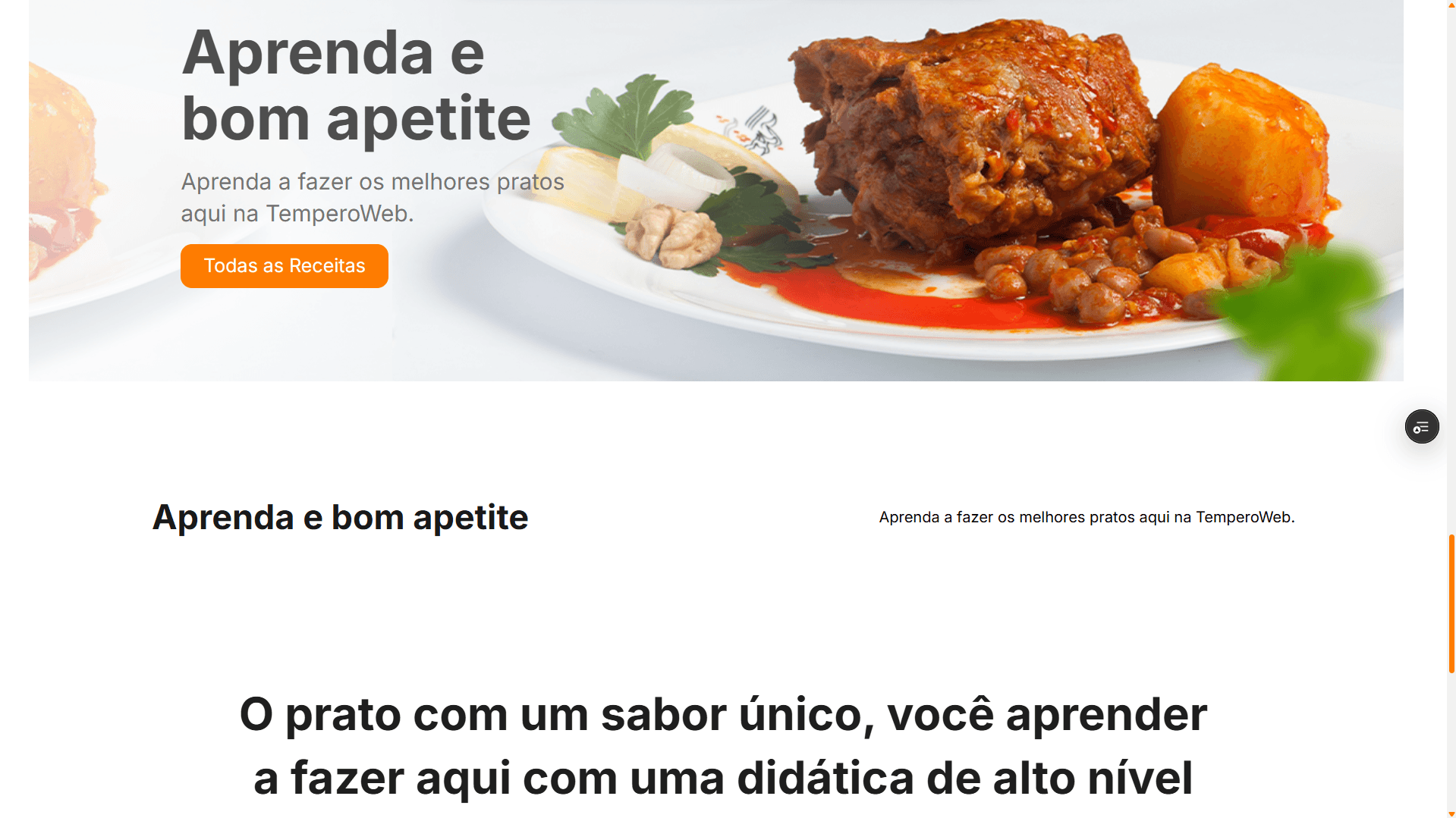 Capa do projeto TemperoWeb